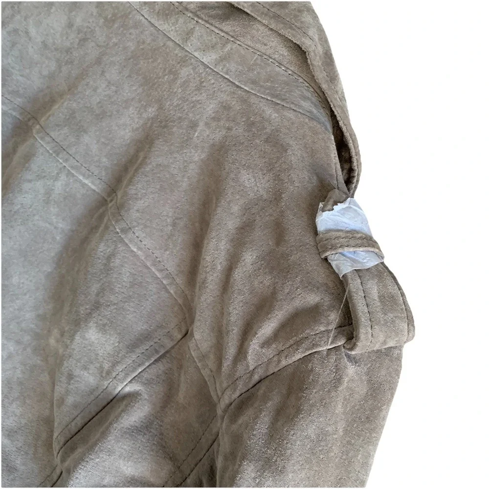 Blanknyc women's Suede Leather Jacket lined Casual Moto New with defect SZ-M